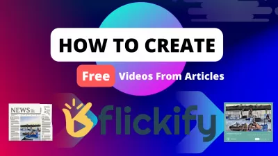 Ezoic Flickify Review : 기사를 몇 분 안에 무료로 비디오로 바꾸십시오!