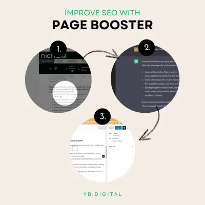 Îmbunătățiți -vă clasamentul SEO cu Page Booster: un ghid cuprinzător : Trei pași pentru îmbunătățirea SEO cu ușurință și gratuită cu nișeiqpagebooster: găsiți cuvinte cheie în pagebooster, cereți chatgpt pentru conținut relevant, includeți -l în articolul dvs. WordPress