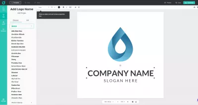 DesignEvo - Цөөн Хэдэн Товшилтоор Гайхалтай Лого Үүсгэ : Дизайневын харааны интерфэйстэй лого тохируулах