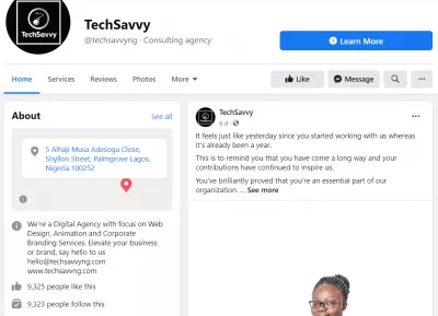 來自專家的20多個Facebook商業頁面品牌提示 : @techsavvyng在Facebook上