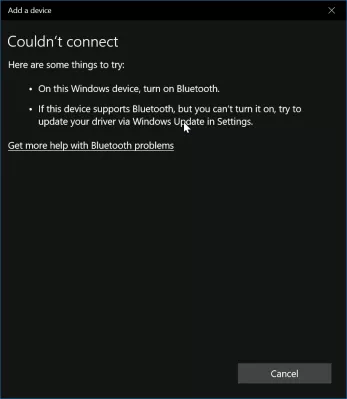 How to solve Bluetooth paired but not connected on Windows 10? : Bluetooth headphones paired but not connected on Windows 10