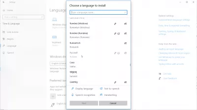 Sådan ændres grænsefladesproget i Microsoft Office? : Installation af en Microsoft Office Language Pack fra Windows 10 Indstillinger