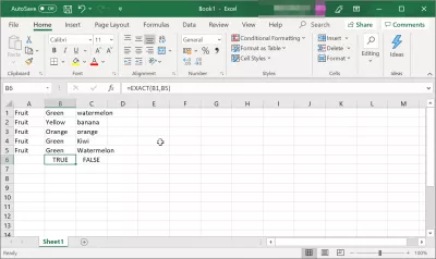 Excel String Compare funktsiyasidan qanday to'g'ri foydalanish kerak? : Aniq Excel satrini EXACT funktsiyasi bilan taqqoslash shunga o'xshash holat uchun noto'g'ri bo'ladi