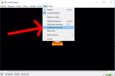 在Windows 10上录制屏幕的4种免费方法！ : VLC高级控件将VLC记录按钮添加到界面