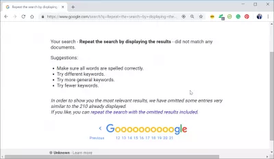 Kako vidjeti broj pretraživanja na Googleu? 4 savjeta kako da ih vratite : Ponovite pretragu prikazivanjem rezultata