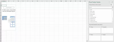Як створити зведену таблицю в Excel : Малюнок 4: Вибір полів зведеної таблиці.
