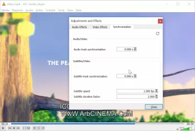 Sådan downloades undertekster i VLC : Sådan synkroniseres undertekster i VLC with subtitle track synchronization adjustments and effects