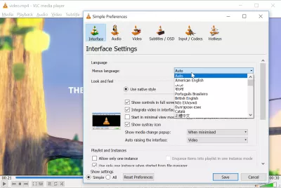 Kuidas subtiitreid VLC-s alla laadida : Kuidas muuta keelt VLC-mängija