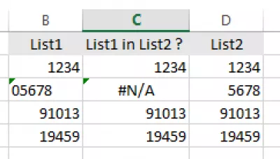 How to do a vlookup in Excel? Excel help vlookup : Vlookup not working on lists from different source 