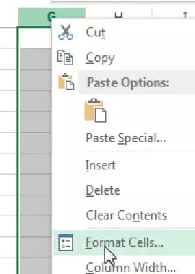 Kaip padaryti „Excel“ apžvalgą? „Excel“ pagalbos „vlookup“ : Fig03 „Excel“ formato langeliai tekstui