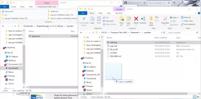 메모장 ++ 누락 된 플러그인 관리자를 다시 추가하는 방법? : Notepad ++ updater 설치 폴더에 gpup.exe 파일 설치