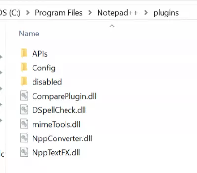 Không thể tải plugin 32 bit Notepad ++ : Thư mục plugin 64 bit trong Tệp Chương trình