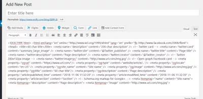 Notepad ++ kopio muotoilulla : Wordpress liitä HTML code