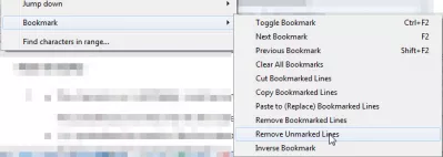 Notepad ++ ашиглан имэйлийн хаягийг текст файлаас цөөн хэдэн алхамаар гаргаж авах : Тэмдэглэгдсэн тэмдэглэлийн мөрийг устгах сонголт