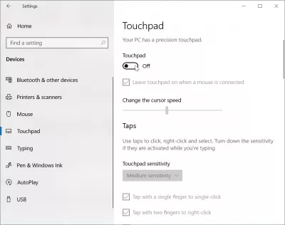 Paano malutas ang isang laptop ng ASUS na may kakayahang touchpad? : Pag-activate ng touchpad sa Windows