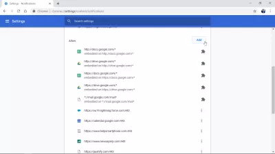 Hoe schakel ik Chrome-meldingen uit op Windows 10? : Voeg een site toe waarvoor meldingen moeten worden toegestaan