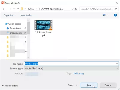 Bagaimana Untuk Mencatatkan Rekod Windows Secara Percuma Dengan Powerpoint? : Menyimpan video yang dirakam dengan PowerPoint pada cakera keras komputer