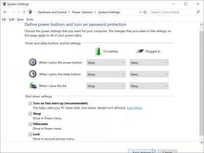 Přidat hibernaci do systému Windows 10 : uložit změny a získat zpět možnosti napájení