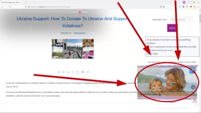 Cum se afișează anunțurile de caritate pe un site web?