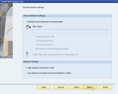 Pridajte server v SAP GUI 740 v 3 jednoduchých krokoch : Zabezpečené sieťové nastavenia v SAP GUI 740