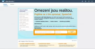 SAP Ariba: eenvoudig de taal van de interface wijzigen : SAP Ariba-interface in het Tsjechisch