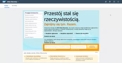 SAP Ariba: เปลี่ยนภาษาของอินเตอร์เฟสได้อย่างง่ายดาย : ส่วนต่อประสาน SAP Ariba ในภาษาโปแลนด์บน Google Chrome