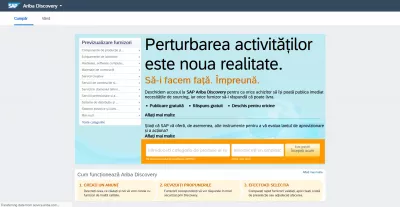 SAP Ariba: تغيير لغة الواجهة أصبح سهلاً : واجهة SAP Ariba باللغة الرومانية