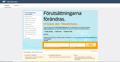 SAP Ariba: det er enkelt å endre språk på grensesnittet : SAP Ariba grensesnitt på svensk