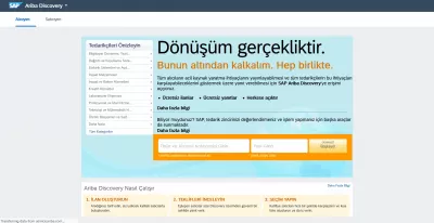 SAP Ariba: zmena jazyka rozhrania je jednoduchá : Rozhranie SAP Ariba v turečtine