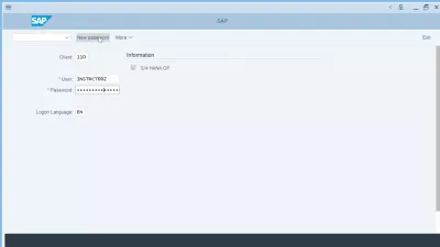 Jak změnit heslo v SAP? : Před přihlášením změňte heslo SAP