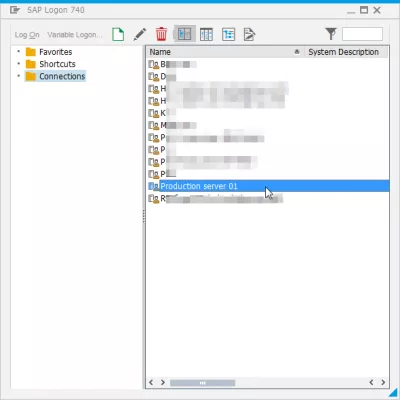Hvordan lage en ny systemoppføring i SAP GUI i 4 enkle trinn? : Ny server som vises i serverlisten