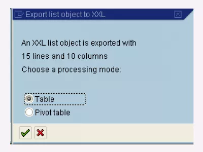 SAP export LSMW resultaten batchinputsessies : Fig 6: LSMW spreadsheet exportmenu