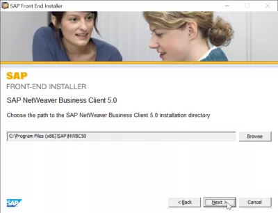 Langkah-langkah instalasi SAP GUI 740 : Pemilihan direktori instalasi SAP NetWeaver