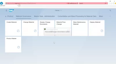 List of SAP S4 HANA FIORI aplikazioak : Material Governance SAP S4 HANA FIORI aplikazioak