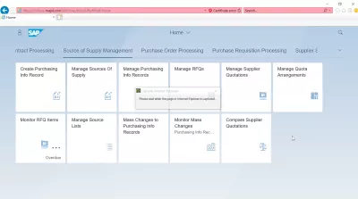 List of SAP S4 HANA FIORI rakendused : Supply Management SAP S4 HANA FIORI rakenduste allikas