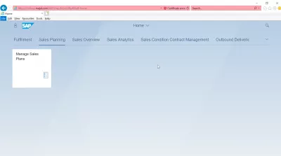 List of SAP S4 HANA FIORIアプリ : 販売計画SAP S4 HANA FIORIアプリ