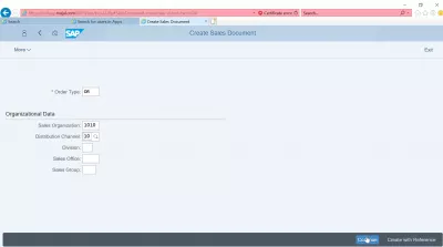 Hoe de SAP S4 HANA FIORI-interface gebruiken? : Maak een voorbeeld van een verkoopdocumentinterface