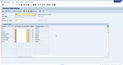 SAP 추출 예측 매개 변수 (MPOP 구조) : 그림 7 : SE16N의 MAPR 필드 세부 정보