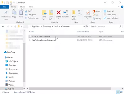 Windows 10-Da Saplogon.Ini Faylı Harada Saxlanılır? : SAP SAPUILandscape.xml konfiqurasiya faylı, SAP 750 quraşdırma işində
