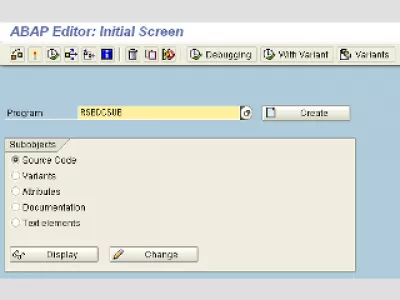 SAP LSMW programare lot : Figura 3: Editor ABAP