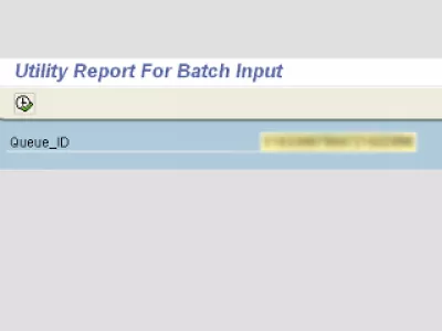 SAP LSMW batch scheduling : Larawan 9: Utility Report para sa Batch Input