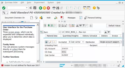SAP version 0 is not defined for fiscal year : Version 0 is not defined for fiscal year 2019 in SAP