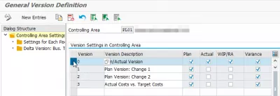 SAP பதிப்பு 0 நிதி ஆண்டில் வரையறுக்கப்படவில்லை : பகுதி பதிப்பு தேர்வு கட்டுப்படுத்துகிறது