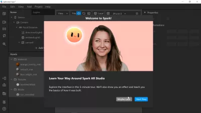 How to make an Instagram face filter? : Learn your way around Spark AR Studio