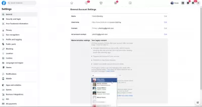 Bagaimana Kontak Warisan / Peringatan Bekerja Di Facebook? : Facebook seleksi kontak warisan dari pengaturan Facebook