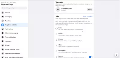 Facebook Puslapis: Kaip Pakeisti Padidinti Pardavimus? : "Facebook" verslo puslapių skirtukų pasirinkimas
