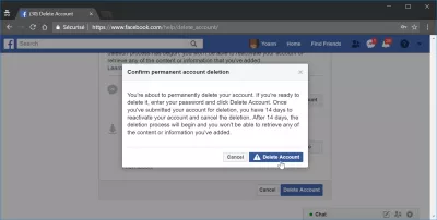 How do I delete my Facebook account : How to close Facebook account permanently
