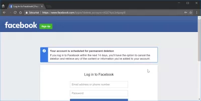 Bagaimana cara menghapus akun Facebook saya : hapus fb secara permanen