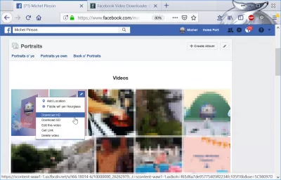 Компьютер ашиглан видео бичлэгийг Facebook-ээс татаж авах : Фэйсбүүкээс HD видео татаж авах