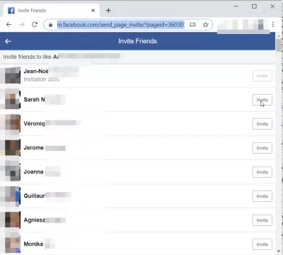 दोस्तों को अपने (या किसी और के) फेसबुक पेज पर कैसे आमंत्रित करें? : डेस्कटॉप ब्राउजर पर पेज यूआरएल को पसंद करने के लिए दोस्तों को सीधे आमंत्रित करके फेसबुक पेज मुद्दे को पसंद करने के लिए आमंत्रित नहीं कर सकते
